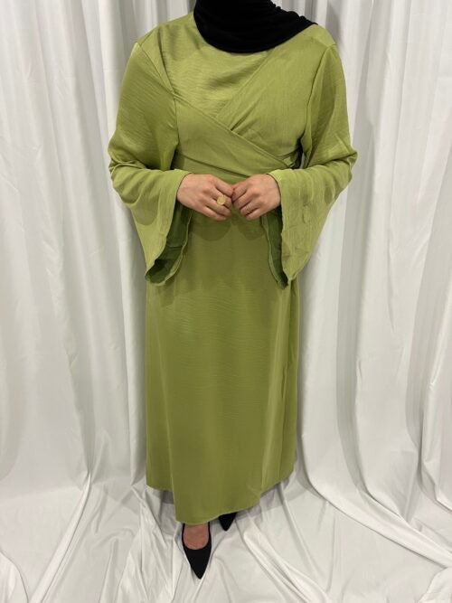 Robe longue vert d'eau à nouer [Rym]